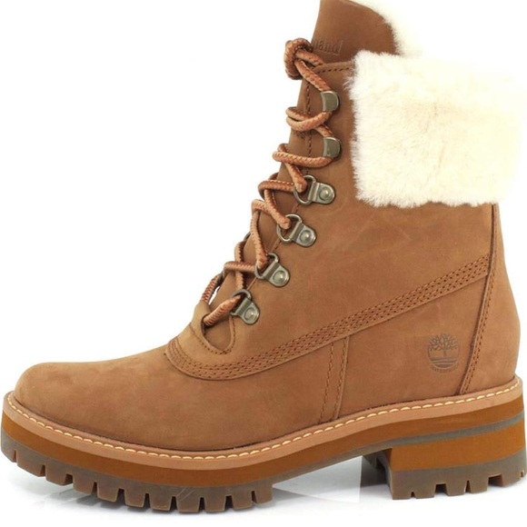 Timberland Women's Courmayeur Valley Wp 6in with Shearling size 8.5 NEVER WORN - Picture 1 of 10